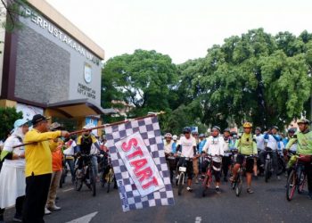 Wali Kota Depok Lepas 500 Peserta Gowes Ke Studio Alam dan Setu Cilangkap, Cilodong