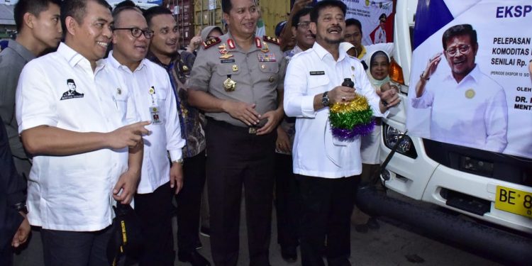 Di Lampung, Mentan SYL Lepas Ekspor senilai Rp 181 Miliar