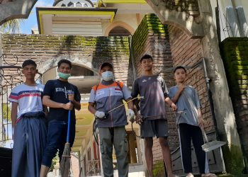 Pemuda Bebak Gandeng Rumah Zakat Lakukan Penyemprotan Cegah COVID-19