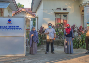 NasDem Kotamobagu Sumbang Bilik Sterilisasi
