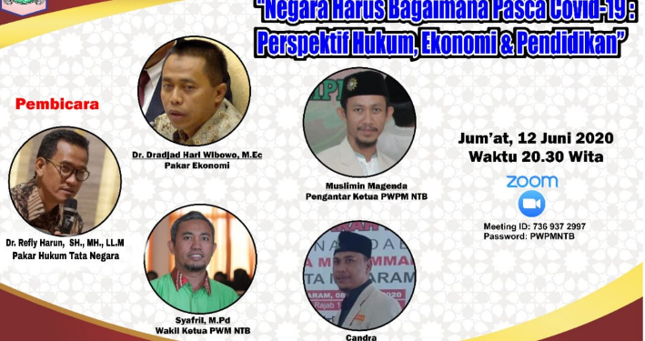 Pengantar Pra Diskusi Dari Ketua PWPM NTB “Negara Harus Bagaimana Pasca Covid-19”