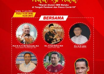 Halal Bi Halal Virtual Fokal IMM Maluku, Din Syamsuddin; Menjaga Pancasila Tugas Bersama
