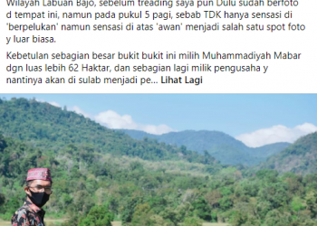 CANTIKNYA BUKIT MUHAMMADIYAH DI MANGGARAI BARAT