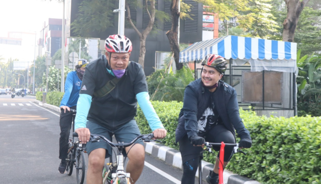 Tangkal Covid 19, NasDem DKI Ajak Warga Bersepeda