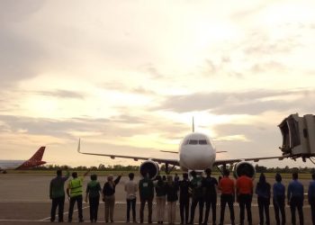 Lepas dan Sambut Penerbangan Terakhir di 2021 dan Pertama di 2022: AP II BIM Helat Year End Happiness