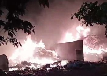 Rumah Semi Permanen Kembali Terbakar di Kapuk Muara